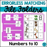 Errorless Learning Counting File Folder Activities | Special Education Math