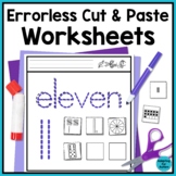 Errorless Learning Numbers to 20 Cut and Paste Activities 