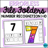 Errorless Learning File Folder Games for Special Education - Numbers 1-10