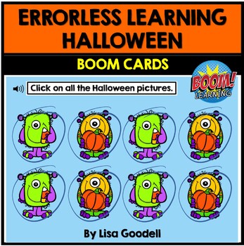 Preview of Errorless Learning HALLOWEEN BOOM CARDS