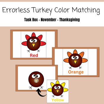 Errorless Color Matching Flip Books – Autism Work Tasks