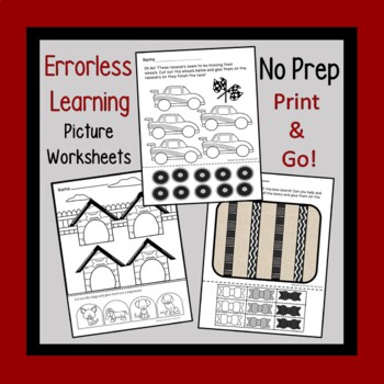 Preview of Errorless Learning Worksheets 