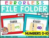 Errorless Numbers (0-10) File Folder Games