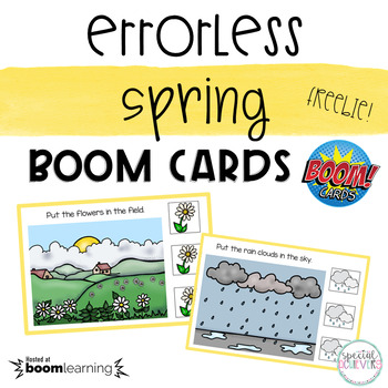 Errorless Spring BOOM Cards | Digital Task Cards | DISTANCE LEARNING