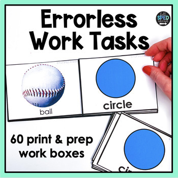 Preview of Errorless Task Boxes Independent Pre-Vocational Skills Work Special Education