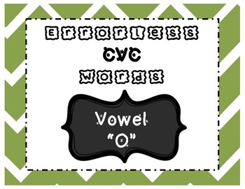 Preview of Errorless Task Cards [CVC Words: Vowel O]