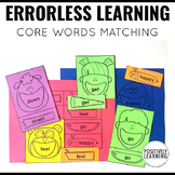 Errorless Learning Tasks Matching Core Words | Low Prep Li