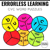 Errorless Task Puzzles for CVC Word Work Centers