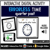 Errorless Telling Time to the Quarter Past Digital Task Ca