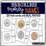 Errorless Coin Name Task Cards
