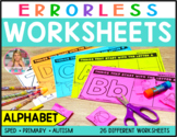 Errorless Worksheets: Alphabet