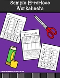 Errorless Worksheets- Sample Pack