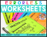 Errorless Worksheets {a weekly practice workbook}