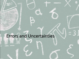 Errors and Uncertainties Notes