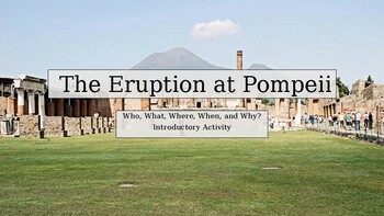 Preview of Eruption at Pompeii. Introductory and Close Read Activity