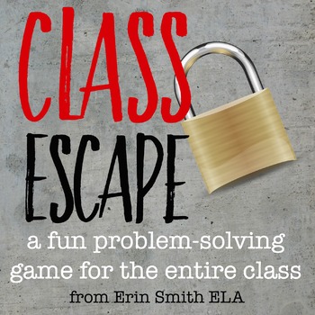 Preview of Class Escape Problem Solving Game