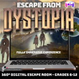 Escape Dystopia Sci-Fi Escape: Middle/High School ELA Digi