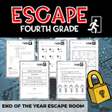 Escape Fourth Grade | Escape Room | End of the Year Review