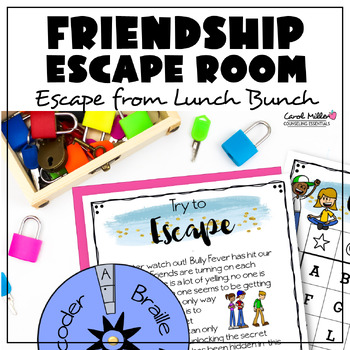 Preview of Lunch Bunch Games | Friendship Escape Room
