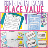 4th Grade Place Value Escape | Print & Digital Options