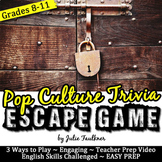 Escape Room Break Out Box Game, Popular Culture Trivia
