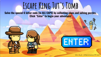 Preview of Escape King Tut's Tomb - Ancient Egypt Escape Room 