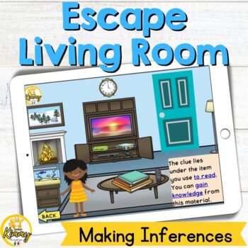 Preview of Escape Living Room Making Inferences