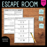 Escape Room | 4th Grade | Equivalent Fractions
