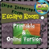 Slope-Intercept Form: Escape Room Activity
