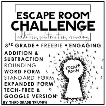 Preview of Escape Room | Rounding, Addition, and Subtraction | Free