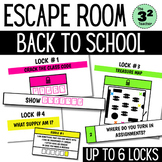 Escape Room Back to School Breakout: Team Building & Class