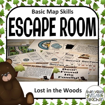 Preview of Escape Room - Basic Map Skills