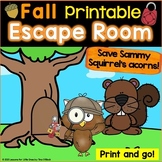 Escape Room, Breakout Activity Fall Printable Version Kind