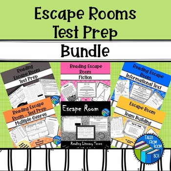 Preview of Escape Room Bundle - Test Prep and More