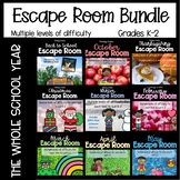 Escape Room Challenge Bundle for K-2 | The Whole School-Ye