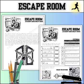 Preview of Digital Escape Room | Computer Science | JavaScript Compatibility Issues