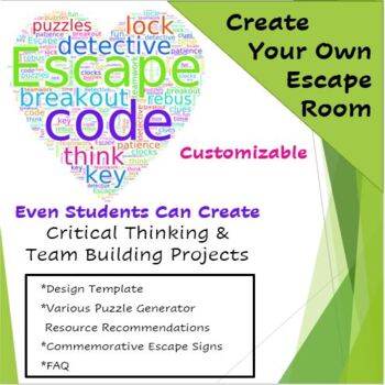 Preview of Escape Room Template -Customize Your Own Experience Like a Pro