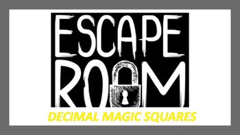 Preview of Escape Room Decimal Magic Squares