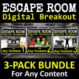 Escape Room - Digital Breakout for ANY CONTENT - BUNDLE