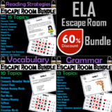ELA Escape Room: Reading Strategies, Grammar, and Vocabula