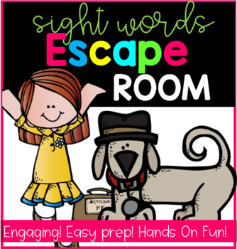 Preview of Escape Room ELA Sight Words Kindergarten-1st