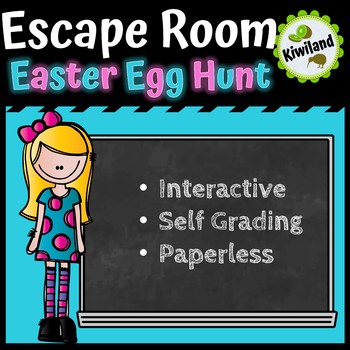 Boom Cards Escape Room Easter Egg Hunt Spring Distance Learning