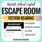 Escape Room - Fiction Test Prep - Middle School