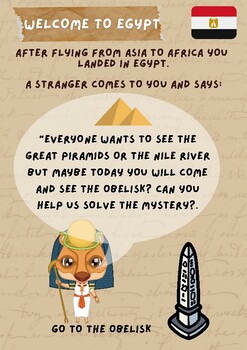Preview of Escape Room Game DIY Printable Game Kit for Kids The Disappearing Pyramid Advent