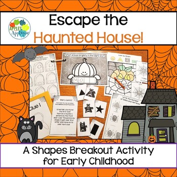Preview of Escape Room: Haunted House! Shapes Breakout Activity