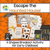 Escape Room: Haunted House! Shapes Breakout Activity