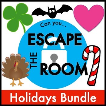 Preview of Escape Room Holiday Bundle