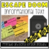 Escape Room: Informational and Fictional Text