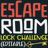 Escape Room Lock Challenge (FREE)