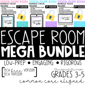 Preview of Escape Room Mega Bundle | Digital and Print